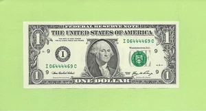 2006 ..UNCIRC $1  I 0644 4469 C   .... 2006 $1  I-C    QUAD  CENTER  '4444' - Picture 1 of 2