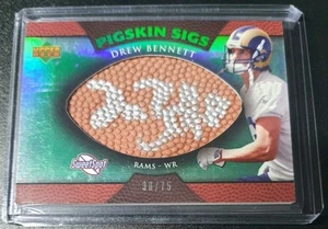 Drew Bennett - Upper Deck NFL Sweet Spot 2007 - Rams - Pigskin Sigs - Auto - /75 - Bild 1 von 5