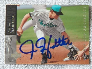 Tarjeta automática de menores UD firmada por Jason Hardtke 1994 de los Padres de San Diego - Imagen 1 de 1