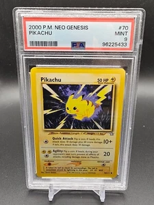 2000 p.m. neo genesis pikachu #70 psa 9 - Picture 1 of 2