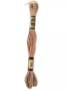 Cross Stitch Floss DMC No 117 Cotton #841 6 Ply 8 M Skein Brown set of 8 - Picture 1 of 1