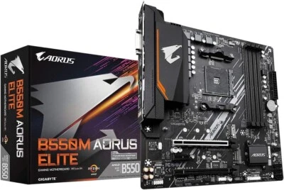 Gigabyte B550M Aorus Elite (rev 1.3) Scheda Madre PC mATX AMD AM4 DDR4 M.2 PCIe - Immagine 1 di 4