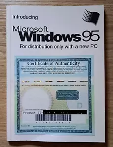 Windows 95 Operating System & Book with product Key - FREE Post - Picture 1 of 6