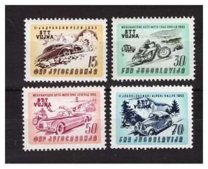 TRIESTE B - 1951 AUTOMOBILISMO SERIE NUOVA ** MNH - Foto 1 di 1