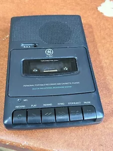 Schwarz GE General Electric batteriebetriebener Kassettenrekorder Player 3-5027A gebraucht - Bild 1 von 6