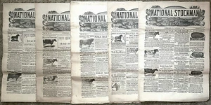 The National Stockman and Farmer newspapers - 1885 - 5 Issues - Pittsburgh, PA - Picture 1 of 1