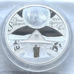 Tuvalu 2014 Shakespeare 5 Dollars 5oz Silver Coin,Proof