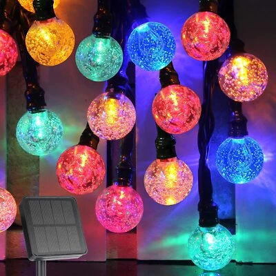 Solar Christmas Fairy  Lights Outdoor Waterproof 50 LED for Christmas Tree Party - Image 1 of 4