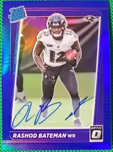 Rashod Bateman /99 2021 Panini Donruss Optic Rated Rookie Auto Blue Prizm Holo - Picture 1 of 2
