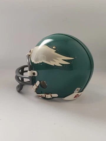 Philadelphia Eagles Riddell Mini Football Helmet 3 5/8” Vintage Early 90's Cover
