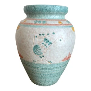 Hand-Painted Ceramic Vase Made in Italy - Picture 1 of 9