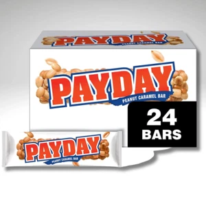 PAYDAY Peanut Caramel Candy Bars, 1.85 oz 24 Count - Picture 1 of 9