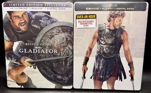 GLADIATOR & GLADIATOR II US EXCLUSIVE 4K UHD BLURAY STEELBOOKS **NEW & SEALED!** - Picture 1 of 22