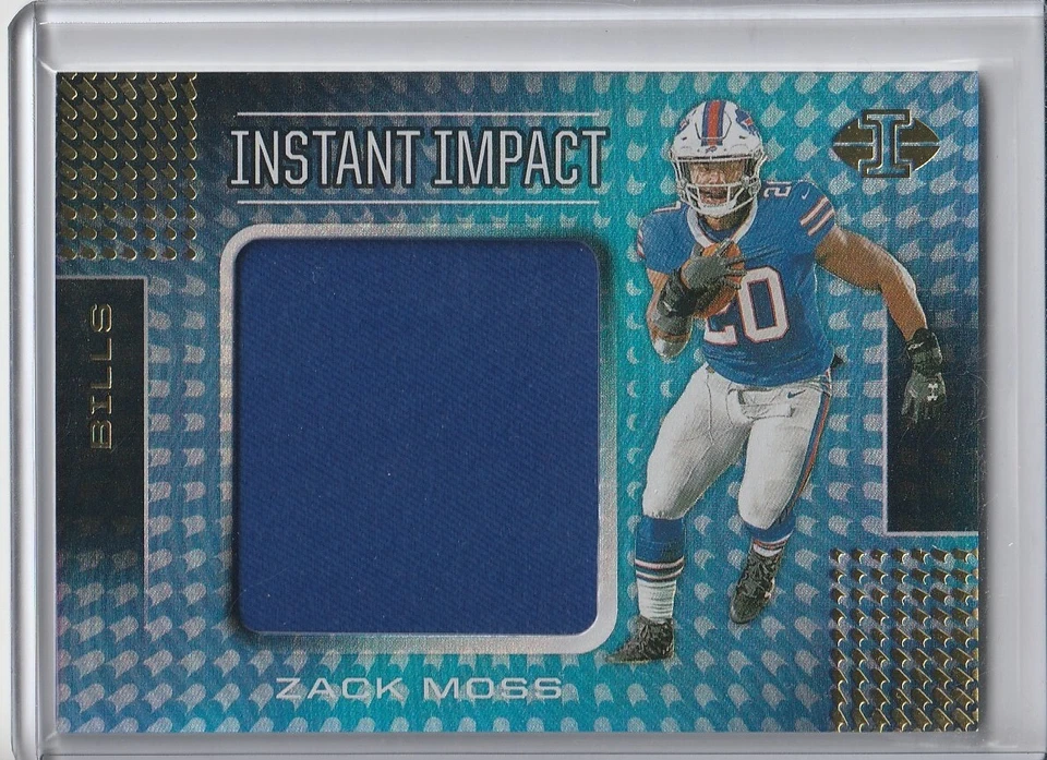 ZACK MOSS 2020 Panini Illusions Instant Impact PATCH BILLS - Image 1 of 1