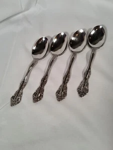 4 ONEIDA MICHELANGELO CUBE STAINLESS Dinner Spoons 6 3/4"  - Picture 1 of 4