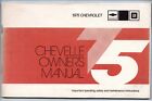 Chevelle Chevrolet 1975 Bedienungsanleitung Top Original Fabrikartikel American