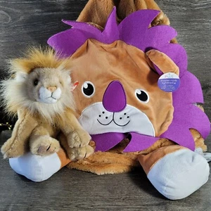 Hugable Hungry Animal Bag. Bean Bag Chair. NEW ...Includes Ty Plush Lion. - Picture 1 of 12
