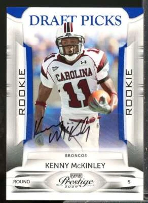 Kenny McKinley/499 2009 Playoff Prestige Draft Picks Rookie Autographs #162  - Image 1 of 2