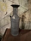 Antique 3 Printer Ink Pour Can Galvanized Industrial Bar Country Farmhouse Vase￼