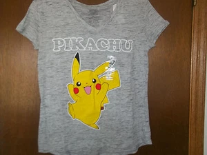 Pokemon Pikachu pokemon Juniors NWT T-Shirt sz XS-M Juniors - Picture 1 of 2