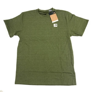 The North Face Mens - Heritage Patch Heathered S/S Tee T-shirt - Forest Olive - Picture 1 of 1