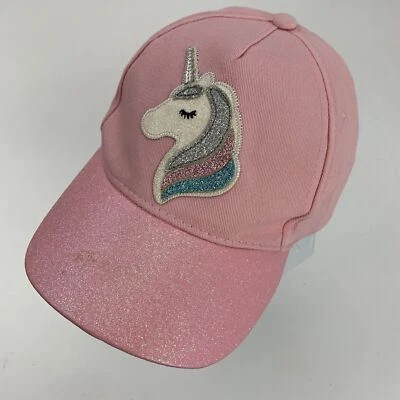 Gorra de béisbol ajustable unicornio brillo niñas rosa Foto 1 de 4