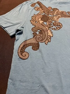 VERSACE COLLECTION BAROQUE DESIGN T-SHIRT US FIT TIGHT LARGE L SHIRT AUTHENTIC - Picture 1 of 24
