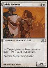 Magic the Gathering MTG Spirit Weaver (46) Tenth Edition   LP