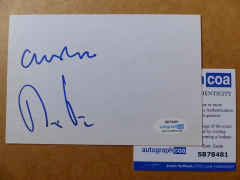 PET SHOP BOYS signed Autograph 4x6 Autographed Index Card  ACOA COA Cover