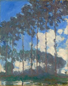 CLAUDE MONET Art Poster or Canvas Print "Poplars on the Epte" - Picture 1 of 1