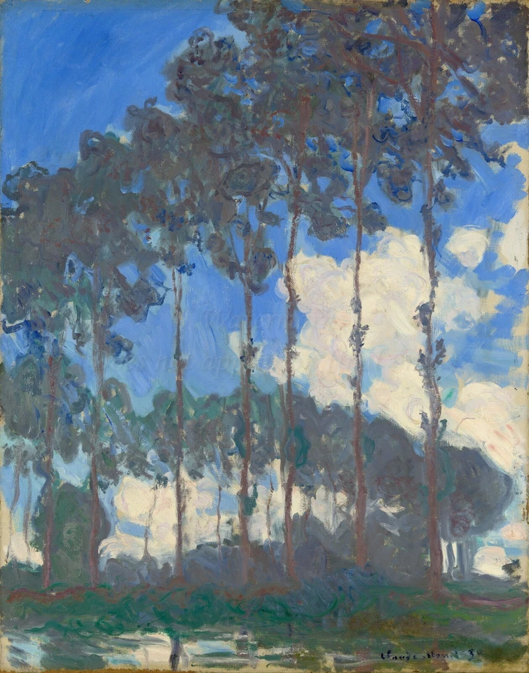 CLAUDE MONET Art Poster or Canvas Print "Poplars on the Epte" - Image 1 of 1