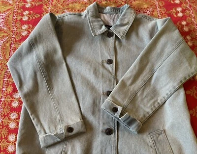 Abrigo Ralph Lauren Denim & Co Granero Mujer Años 90 De Colección Grande Nuevo de Lote Antiguo Foto 1 de 4