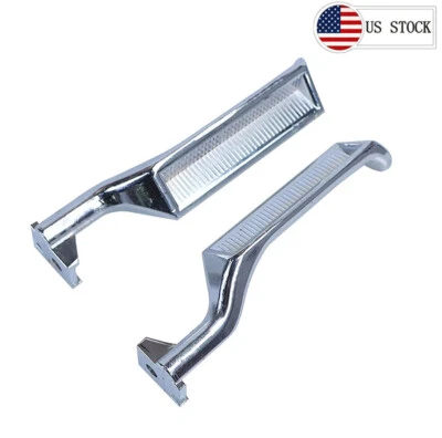 Silver Inside Door Handles Set Pair LH RH for 1987-1996 F150 F250 F350 Bronco - Image 1 of 4