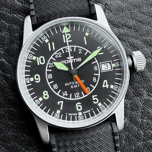 FORTIS FLIEGER CLASSIC GMT 621.10.148 (VAR. 620.10.46) PILOT PRO AUTOMATIC SWISS - Picture 1 of 17