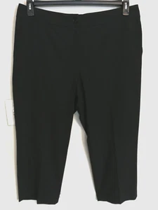 Talbots Womens Pants 16 Black Ankle Stretch Dress Pockets Office Career Academia - Picture 1 of 4
