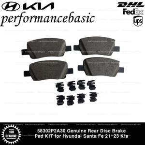 58302P2A30 Genuine Rear Disc Brake Pad KIT for Hyundai Santa Fe 21-23 Kia  - Picture 1 of 2