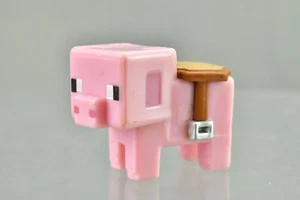 "Minecraft Stone Serie 2 Cerdo en silla con silla de montar Mini Mojang 1" - Imagen 1 de 2