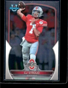 2022 Bowman U Chrome Football # 100  CJ Stroud RC QB  Ohio State  Houston Texans - Picture 1 of 2