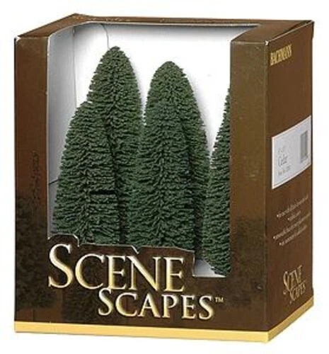 Bachmann Cedar Trees 5-6 (6) - Model Railroad Scenery - #32005 - Image 1 of 1