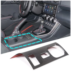 Ajuste de asiento de fibra de carbono real botón de calefacción moldura para Subaru BRZ GR86 22+ EE. UU. - Imagen 1 de 7