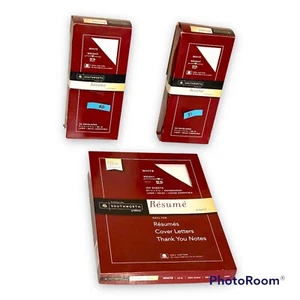 Southworth Resume Paper 32lb, 100% Cotton 8.5"x11" Sheets + 81 Envelopes RD18CF - Picture 1 of 4