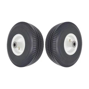 Paquete de 2 ruedas delanteras Toro TimeCutter 105-3471 neumáticos sin planos 4,10x3,50-4 - Imagen 1 de 7