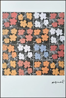 ANDY WARHOL * Flowers * signed lithograph * Kunstdruck * limited # 31/100 - Bild 1 von 4