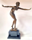 Bronze Phönizische Tänzerin Frau Art Deco Statue Dancer