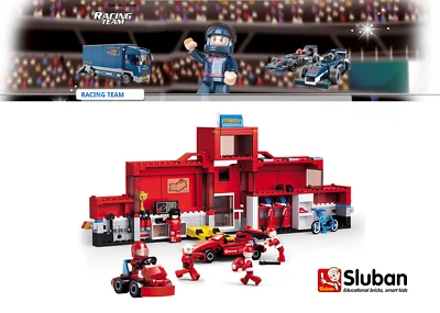 Sluban Racing Construction Set - Formula 1 Station - M38-B0375 - 557 Pcs - New / - Image 1 of 4