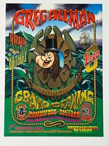 Greg Allman Iron Butterfly Zero @ Maritime Hall Grand Opening 1995 Family Dog - Picture 1 of 7