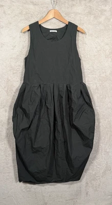 Black Crane Balloon Dress Women’s Size S Black 100% Cotton Sleeveless Minimalist - Image 1 of 4
