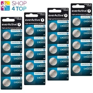 20 celle al litio Everactive Cr2032 3V pile a bottone Dl2032 Exp 2031 NUOVE - Foto 1 di 1