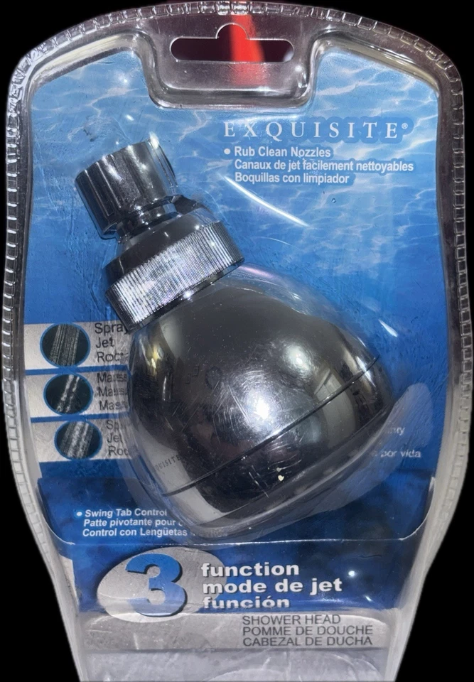 NUEVO SELLADO LDR Exquisito Cabezal de Ducha Fijo Ajustable 3 Funciones X Foto 1 de 1