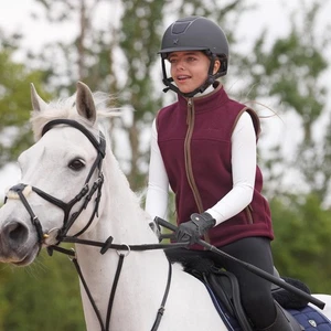 Shires Aubrion Gilet in Pile per Bambini Core - Marrone - Foto 1 di 4